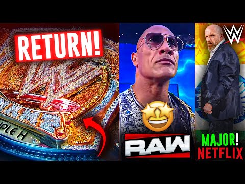 OMG! WWE Spinner Title COMING BACK 🤩... | WWE India BIG UPDATE, The Rock RETURN TEASED | WWE News