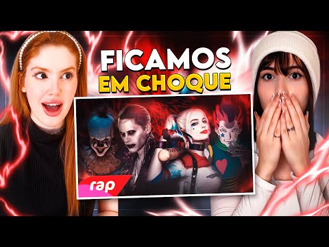 REACT Rap do Coringa, Arlequina, Hisoka e Pennywise - CIRCO DOS HORRORES 2 | 7 Minutoz | CR Reacts