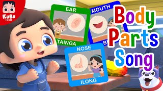 Head Shoulders, Knees and Toes | Parts of the Body | Body Parts Song | Nursery Rhyme (Kubo House)