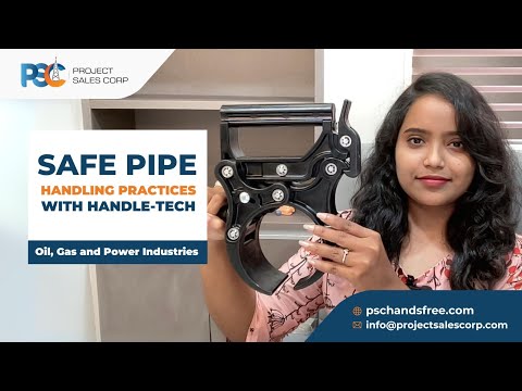 PSC Hand Safety Tools: Safe Pipe Handling with #PSC Handle-Tech in Oil, Gas and Power Industry