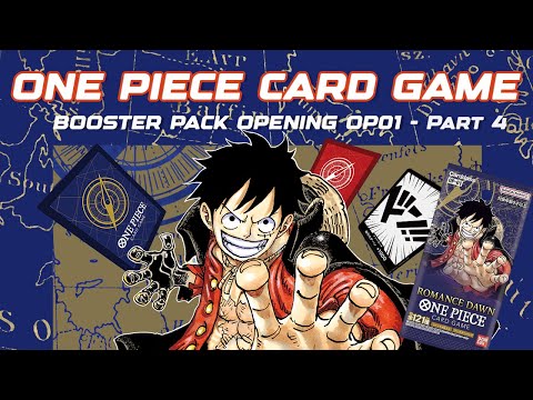 OP01 BOOSTER PACK OPENING ONE PIECE CARD GAME - ROMANCE DAWN - BOX 1 Part 4 | CARDGAME