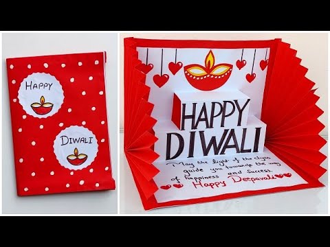 DIY Diwali pop up card / How to make Diwali greeting card 2023 / Diwali card making  handmade