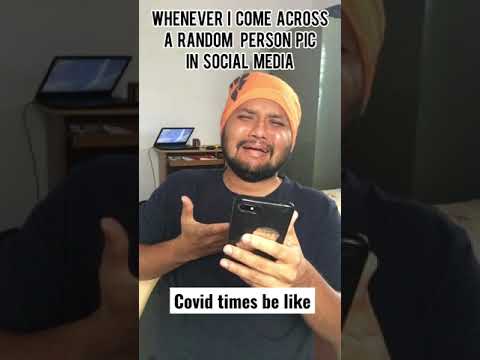 Whenever I see a random person's pic on Facebook during COVID time | Shravan Narayan #Shorts