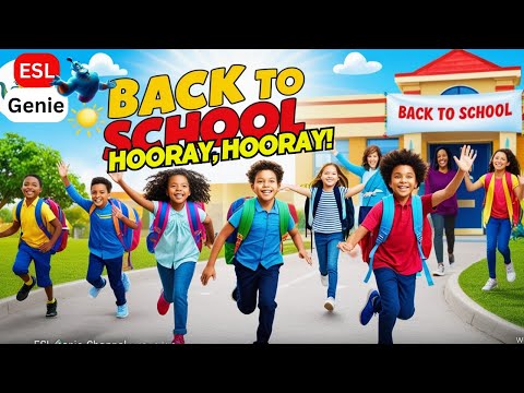 🎵 Hooray, It's School Time! back to School! 🎵🚌 Sing & Dance! #kidssong #singalong #eslsong #kidssong