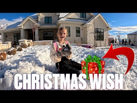 NINE YEAR OLD'S ONLY CHRISTMAS WISH COMES TRUE EARLY | CHRISTMAS WISH GRANTED