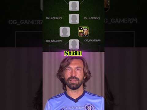 Andrea Pirlo Picked His 5-A-SIDE Team 😱🔥#efootball2024 #efootball2023 #efootball