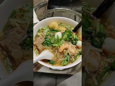 Homemade Vietnamese noodles - hu tieu