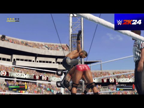 WWE Wrestlemania 31 | Seth Rollins vs Randy Orton | WWE2K24 Games | Neon Nights Gamer