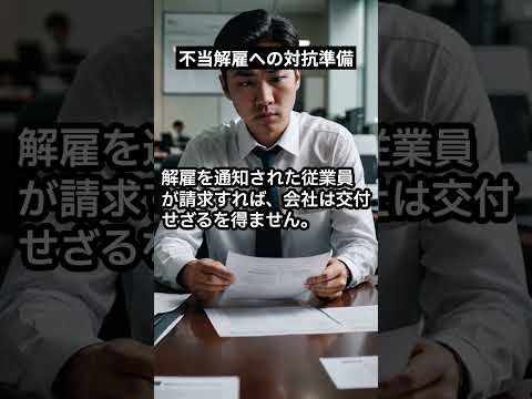 不当解雇への対抗準備 #shorts #解決社労士