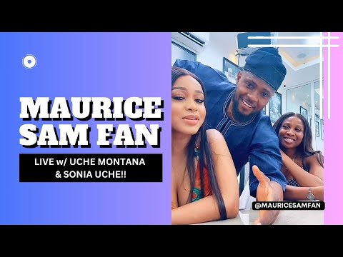 Maurice Sam, Uche Montana & Sonia Uche have fun on set 🎬