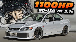 FASTEST Street Evo in the World?! 60-130MPH in 3.1s (1100HP Evo Giveaway)