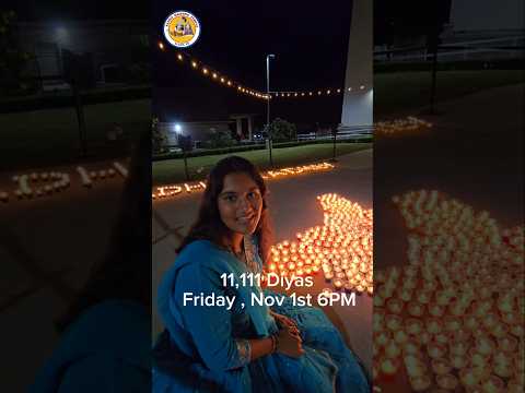 Happy Diwali l Join us for 11111 Diyas l Friday Nov 1st 6 PM # Sŝ