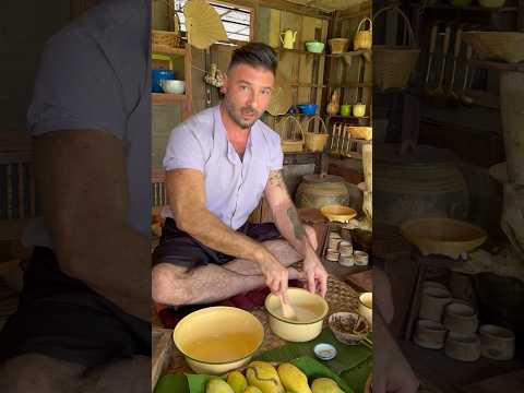 Mango with sweet sticky rice part 1 #sweet #rice #thailand #mango #reels #youtubeshorts