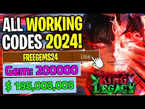 *NEW* ALL WORKING CODES FOR KING LEGACY IN 2024! ROBLOX KING LEGACY CODES