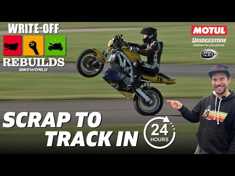 Scrap To Race Track In 24 Hours | Write-Off Rebuilt SV650 To Race Bike