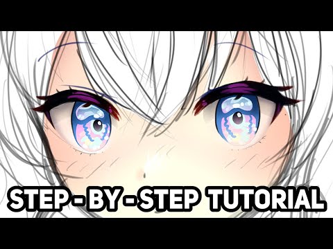 How to Draw Anime Eyes Tutorial