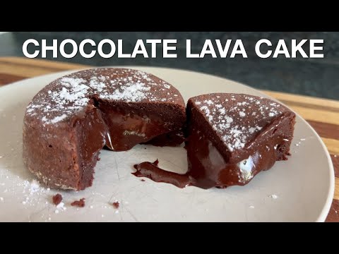 Super Gooey Chocolate Lava Cake (made with real lava from a volcano)