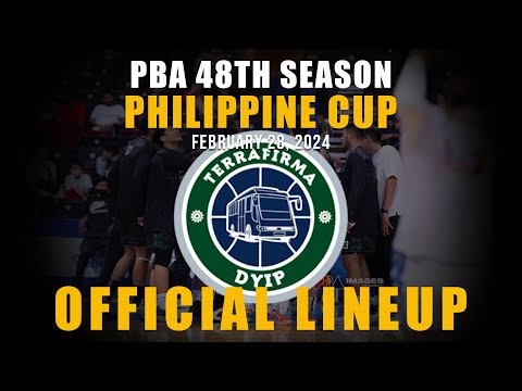 PBA UPDATE TERRAFIRMA DYIP PHILIPPINE CUP OFFICIAL LINEUP