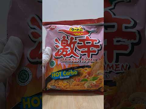 Korean Hot Carbo Flavor Gekikara Ramen ASMR #shorts #asmr