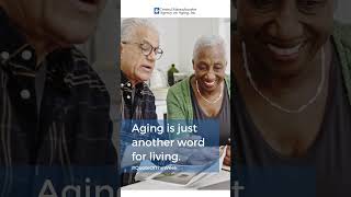 Quote of the Week: Aging is just another word for living.