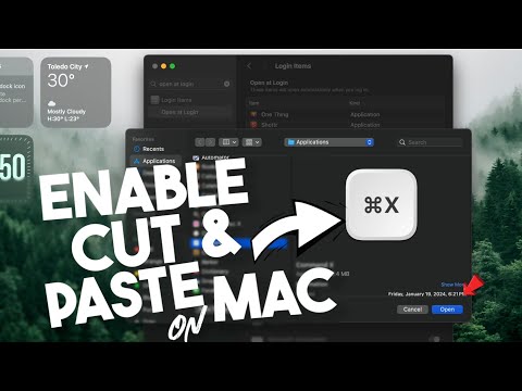 How to enable Cut and Paste on Mac