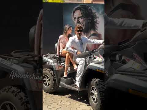 ATV ride with Nora and Vidyut! 🏍 at movie launch of new movie🎥  #vidyutjammwal #norafatehi #shorts