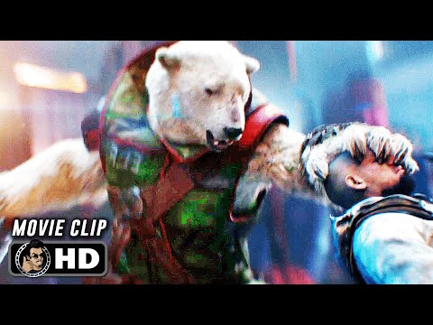 Polar Bear Vs Humans Fight Scene | RED ONE (2024) Movie CLIP HD