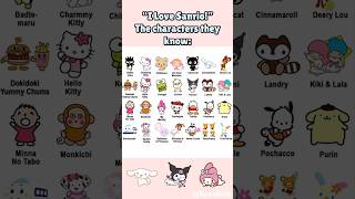 Do you know all the Sanrio characters? #shorts