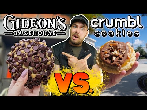 Gideons Bakehouse vs Crumbl Cookies: Which Tastes Better?! | Taste Test