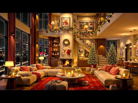 Christmas Jazz in Luxury Apartment Ambience 🎄 Elegant Jazz Saxophone Music for Sleep & Chill