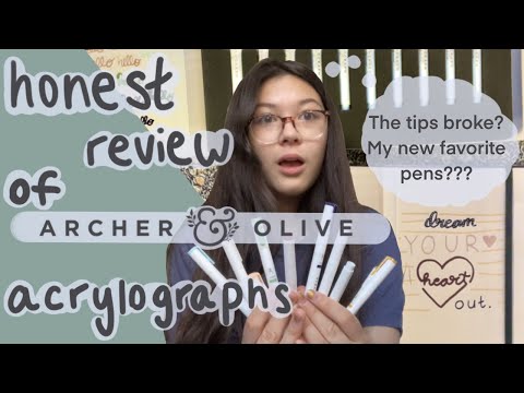 Archer and Olive Achrylograph Jewel Pens Honest Review | Rach Mei