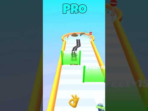 Noob vs Pro vs Hacker Road Builder Run #shorts #games #viral