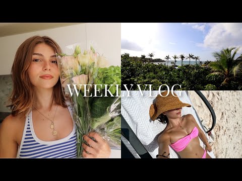 weekly vlog l a little bit at home + travel with us to Tulum, workouts, beach, etc.