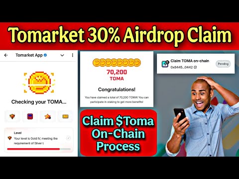 Tomarket 30% Airdrop Claim | Claim $Toma On-Chain Process | Tomarket Widhrawl