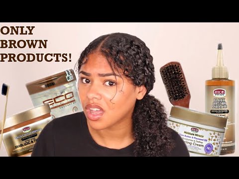 Slicking My Hair Using ONLY Brown Products! || Draco Dez