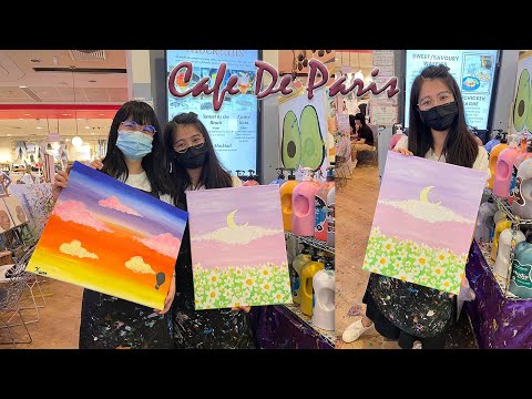 新加坡乌节路咖啡厅绘画体验 Art Jamming at Cafe De Paris aka Xuan's belated birthday present! #0225