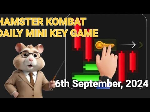 6th September 2024|| HAMSTER DAILY KOMBAT|| DAILY CIPHER|| HAMSTER MINI KEY GAME