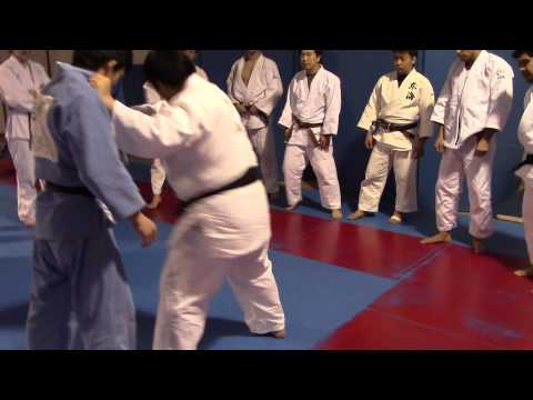 Tokai Univ Judo Sensei Yasutaka Ohkawa teaching Tai Otoshi at Washington Judo Club