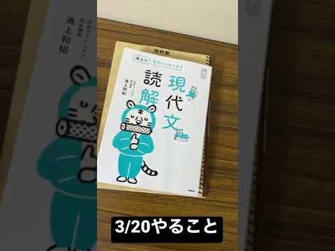 試行錯誤してる浪人生の3/20やる参考書一覧【地獄の浪人日記】