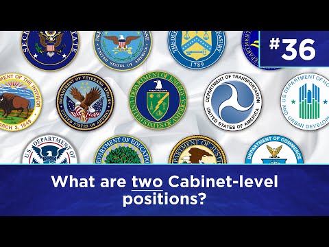 Q36: What are two Cabinet-level positions?