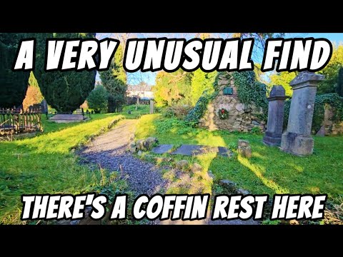 A UNIQUE FIND in this 13th CENTURY GRAVEYARD | COFFIN REST.