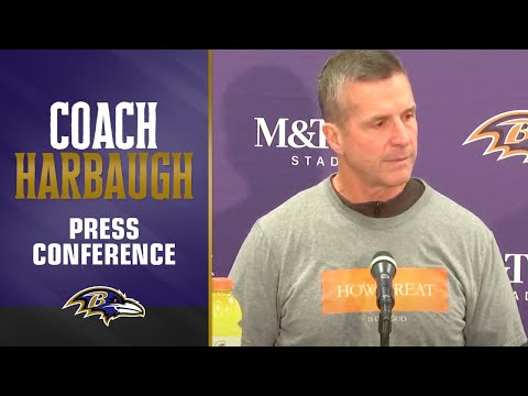 John Harbaugh on the Ravens Rushing for Almost 300 Yards | Baltimore Ravens