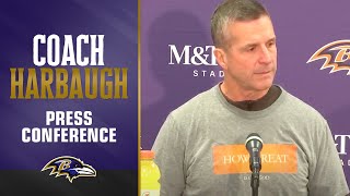 John Harbaugh on the Ravens Rushing for Almost 300 Yards | Baltimore Ravens