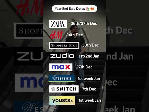 Year End SALE Dates 🛍 🤩 Save for later 👍 #sale #shopping #yearendsale #shorts