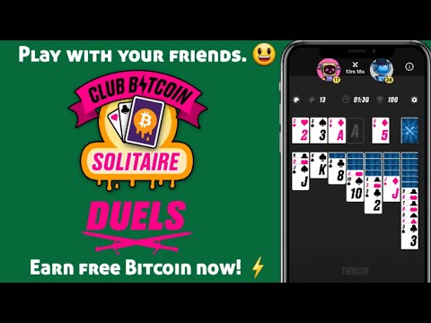 Play Club Bitcoin Solitaire Duels and Earn Free Bitcoin on Lightning Network | THNDR Games