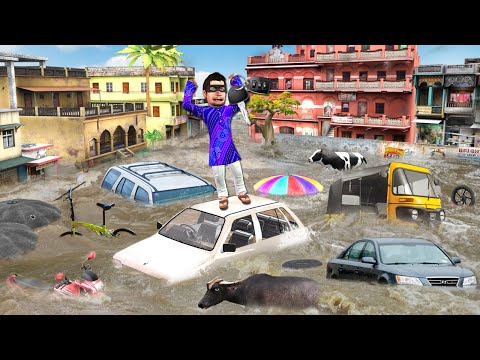 Toofan Storm Flash Flooding Owner Ka Car Mil Gaya Street Food Hindi Kahani New Hindi Moral Stories