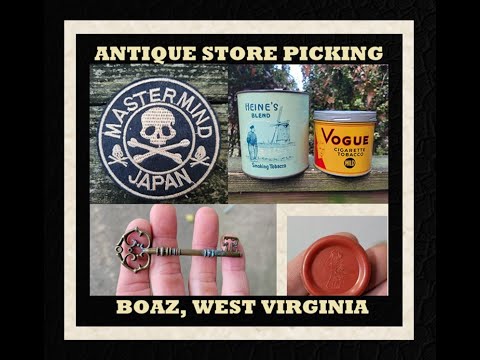 Antique Store Picking - Boaz West Virginia - Old Bottles - Antiques - Flea Market - Toys - Shopping