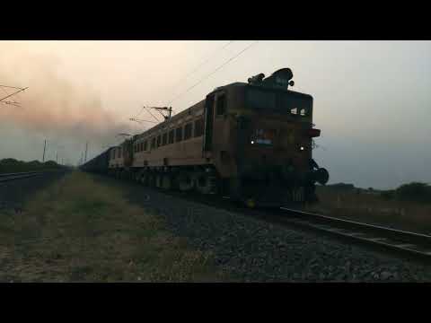 80 Coach Goods Train (मालगाडी) With Double WAG-5 Engine