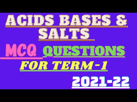 Acids Bases and Salts MCQ | Cbse Class 10 Chapter 2 MCQ | Fraz Khan | Khan Study Point