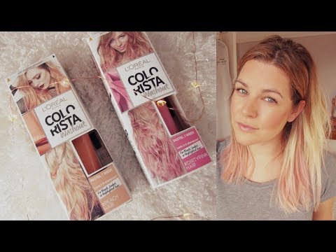 Dying my Hair Dirty Pink/Peach! L'oreal Colorista - Qu33neY